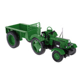 Max 1/18 Vintage Alloy Engineering Tractor Vehicle Simulation Model Cars Green