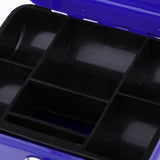 Max Creative Portable Metal Storage Container Safe Lock Box Money Coffer Blue