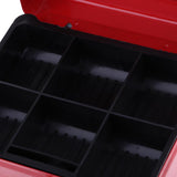Max Practical Mini Cash Money Box Stainless Steel Security Lock Safe Metal Red