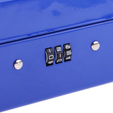 Max Mini Portable Steel Locking Cash Box Security Storage Coin Check Blue