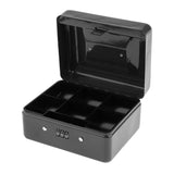 Max Mini Portable Steel Locking Cash Box Security Storage Coin Check Black