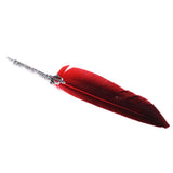 Max Vintage Retro Creative Quill Fountain Dip Pen With 5 Nib Gift Supply Red