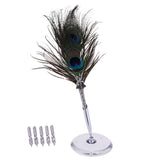 Max Quill Pen Fountain Stationary Writting Tool 0.5mm Ink Stick 5 Nibs Gifts B