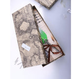 Max Antique Dip Feather Pen Set with Holder 5 Nibs Gift Box Green
