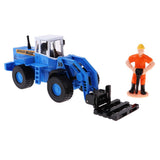Maxbell 1/50 Engineering Car Truck Vehicle Model Construction Blue Forklift Loader