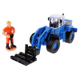 Maxbell 1/50 Engineering Car Truck Vehicle Model Construction Blue Forklift Loader