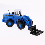 Maxbell 1/50 Engineering Car Truck Vehicle Model Construction Blue Forklift Loader