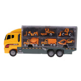 Max 1/64 Alloy Car Transporter Container Truck Lorry with Mini Car Model Toys