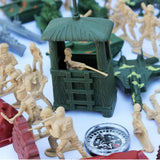 Maxbell 170pcs/Lot Army Combat Toys Soldier Model Action Figure Sand Table Scene