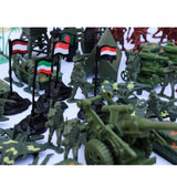 Maxbell 170pcs/Lot Army Combat Toys Soldier Model Action Figure Sand Table Scene