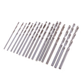Max Precision Pin Vise Hand Drill Twist Bits for Models and Hobby Set of 17pcs