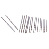 Max Precision Pin Vise Hand Drill Twist Bits for Models and Hobby Set of 17pcs