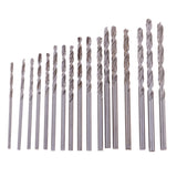 Max Precision Pin Vise Hand Drill Twist Bits for Models and Hobby Set of 17pcs
