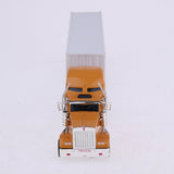 Max 1:65 Metal Diecast Vehicle Toy Heavy Transport Truck 27cm Model Car Yellow