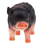 Max Cute Pig Piggy Bank Collectible Chinese Zodiac Pig Figurine Gift Black
