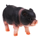 Max Cute Pig Piggy Bank Collectible Chinese Zodiac Pig Figurine Gift Black