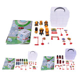 Max Kids Educational Car Storage Organizer Box Parking Lot Toy Fire truck