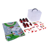 Max Kids Educational Car Storage Organizer Box Parking Lot Toy Fire truck