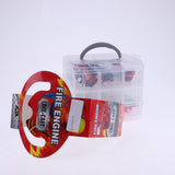 Max Kids Educational Car Storage Organizer Box Parking Lot Toy Fire truck