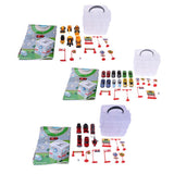 Max Kids Educational Car Storage Organizer Box Parking Lot Toy Fire truck