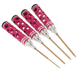 Max RC Car Hex Driver Wrench Screwdrivers 4 pcs Set 1.5mm 2mm 2.5mm 3mm Rose