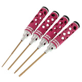 Max RC Car Hex Driver Wrench Screwdrivers 4 pcs Set 1.5mm 2mm 2.5mm 3mm Rose