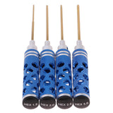 Max RC Car Hex Driver Wrench Screwdrivers 4 pcs Set 1.5mm 2mm 2.5mm 3mm Blue