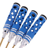 Max RC Car Hex Driver Wrench Screwdrivers 4 pcs Set 1.5mm 2mm 2.5mm 3mm Blue