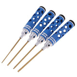 Max RC Car Hex Driver Wrench Screwdrivers 4 pcs Set 1.5mm 2mm 2.5mm 3mm Blue