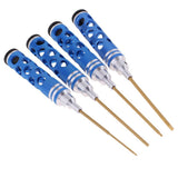 Max RC Car Hex Driver Wrench Screwdrivers 4 pcs Set 1.5mm 2mm 2.5mm 3mm Blue