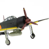 Maxbell Diecast Airplane 1:72 WWII Japanese A6M3 Zero Metal 5.1 inches Plane Model Office Collectable Decoration