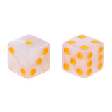 Max 10Piece Six Sided D6 Dice Square Dotted for Dungeons and Dragons Toys White