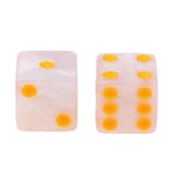 Max 10Piece Six Sided D6 Dice Square Dotted for Dungeons and Dragons Toys White