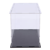 Maxbell Clear Acrylic Display Case Action Figure Showcase & Black Base for Dolls or Collectibles, Golf Balls, Tennis Balls and more - 40 x 10 x 15 cm