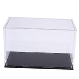 Maxbell Clear Acrylic Display Case Action Figure Showcase & Black Base for Dolls or Collectibles, Golf Balls, Tennis Balls and more - 40 x 10 x 15 cm