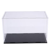 Maxbell Clear Acrylic Display Case Action Figure Showcase & Black Base for Dolls or Collectibles, Golf Balls, Tennis Balls and more - 40 x 10 x 15 cm