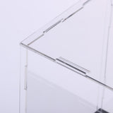 Maxbell Clear Acrylic Display Case Action Figure Showcase & Black Base for Dolls or Collectibles, Golf Balls, Tennis Balls and more - 40 x 10 x 15 cm