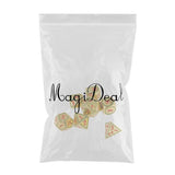Max 7 Pieces 14mm Metal Polyhedral Dice Table Game Set for Dungeons & Dragons B