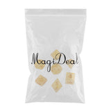 Max 7pcs Gem Acrylic Multi-Sided Dice Polyhedral Dice D&D TRPG Game Yellow