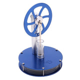 Max Low Temperature Stirling Engine Model Physical Electricity Generator Blue