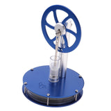 Max Low Temperature Stirling Engine Model Physical Electricity Generator Blue