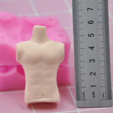 Max Doll Body Silicone Mold Manikin Handmade DIY Baking Clay Mould Supply Toy B