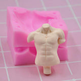Max Doll Body Silicone Mold Manikin Handmade DIY Baking Clay Mould Supply Toy C