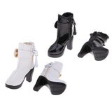 Max 1/6 Scale Female High Heel Shoes Ankle Boot for 12'' Action Figures Black
