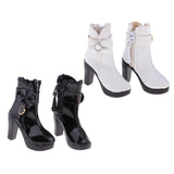 Max 1/6 Scale Female High Heel Shoes Ankle Boot for 12'' Action Figures Black
