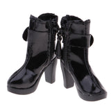Max 1/6 Scale Female High Heel Shoes Ankle Boot for 12'' Action Figures Black