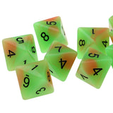 Max 8-sided Game Dice 18mm Dice for Board Games and Teaching Math Green+Orange