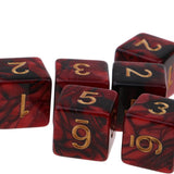 Max 10x 6-sided Game Dice 16mm Dice for Board Games /Teaching Math Red+Black