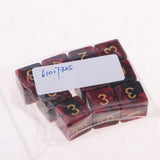 Max 10x 6-sided Game Dice 16mm Dice for Board Games /Teaching Math Red+Black