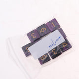 Max 10x 6-sided Game Dice 16mm Dice for Board Games /Teaching Math Purple+Black